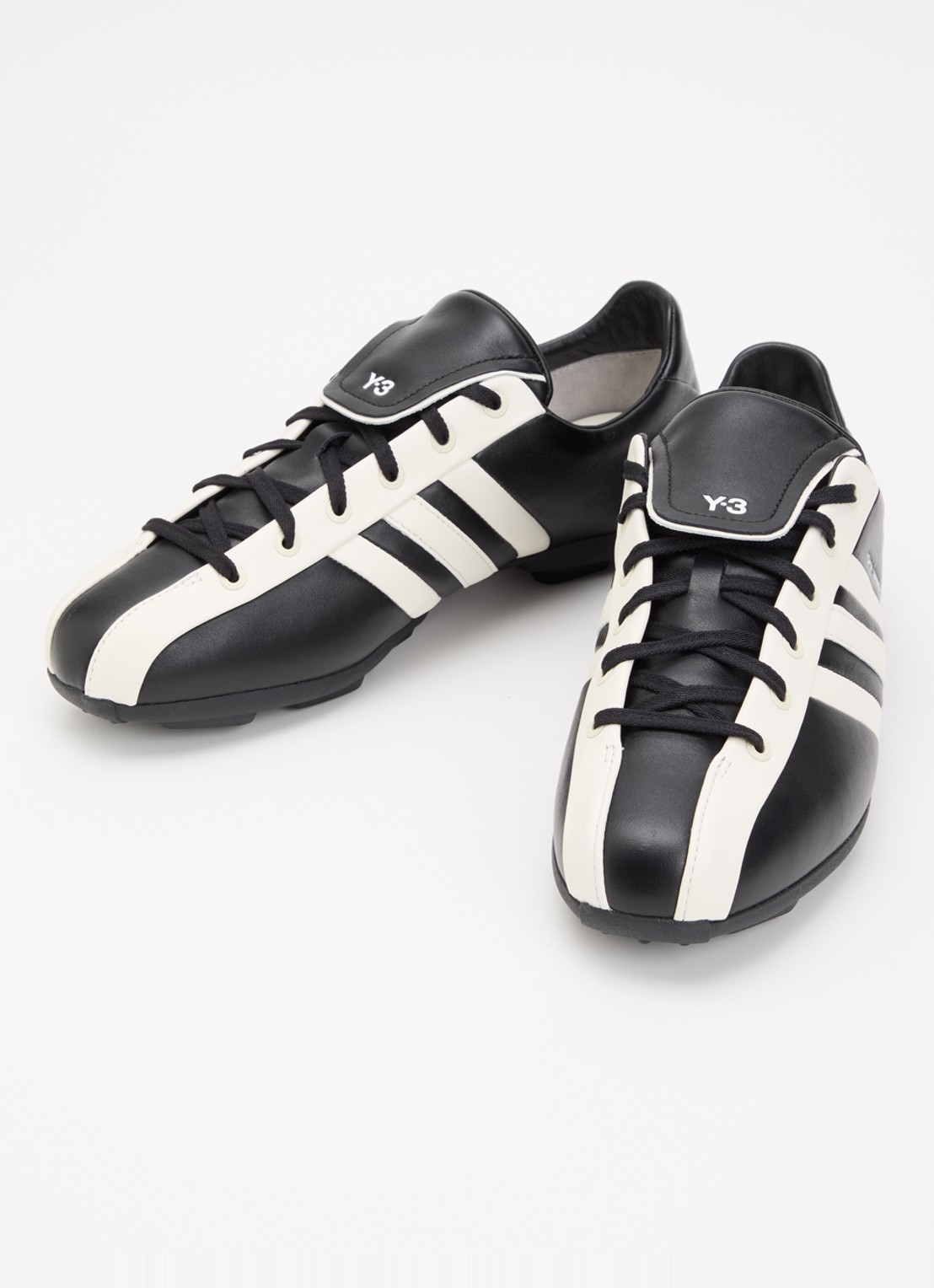 Y-3 Field sneaker van leer  - detail 2 zwart
