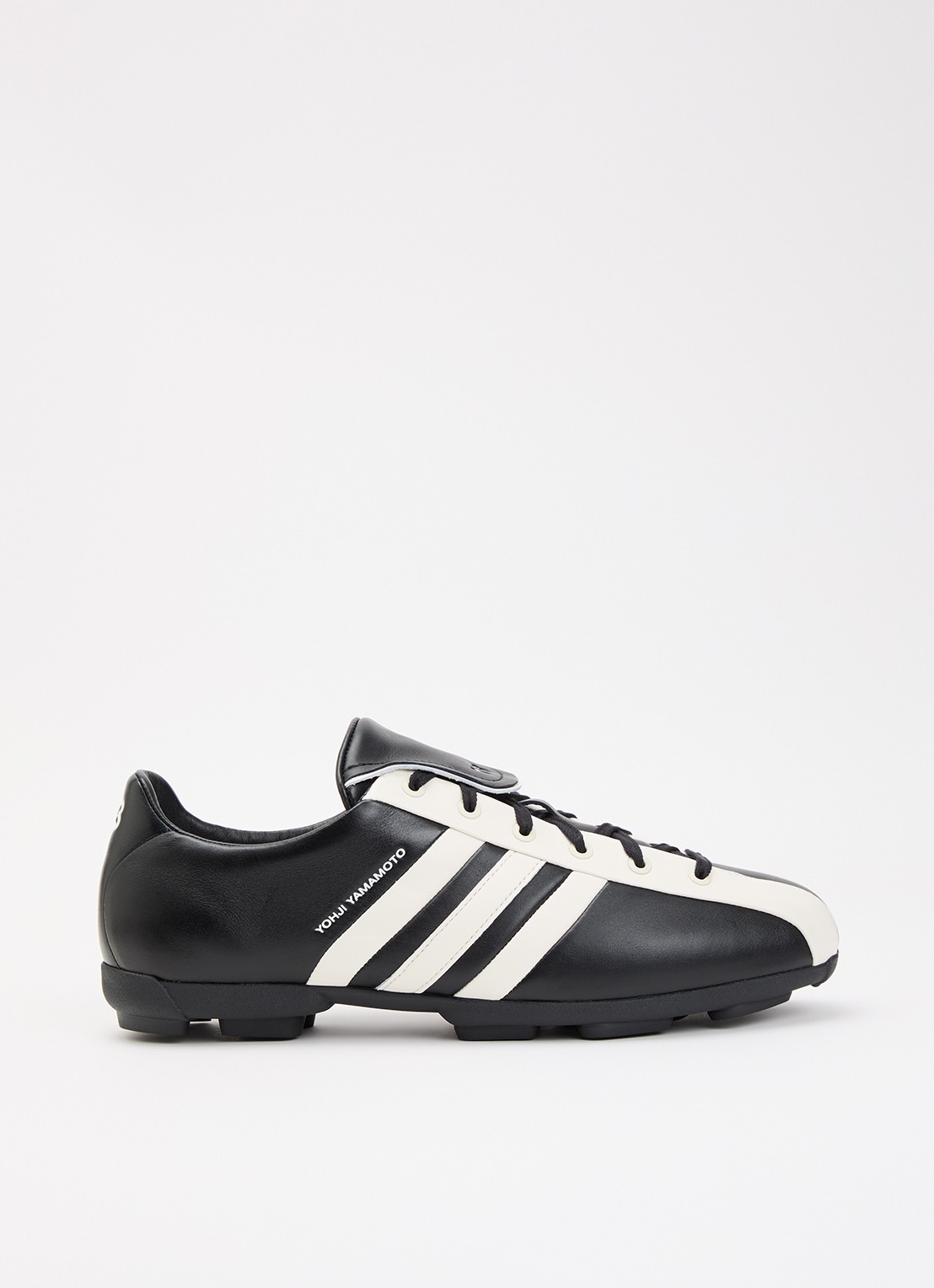 Y-3 Field sneaker van leer  - voorkant 5 zwart
