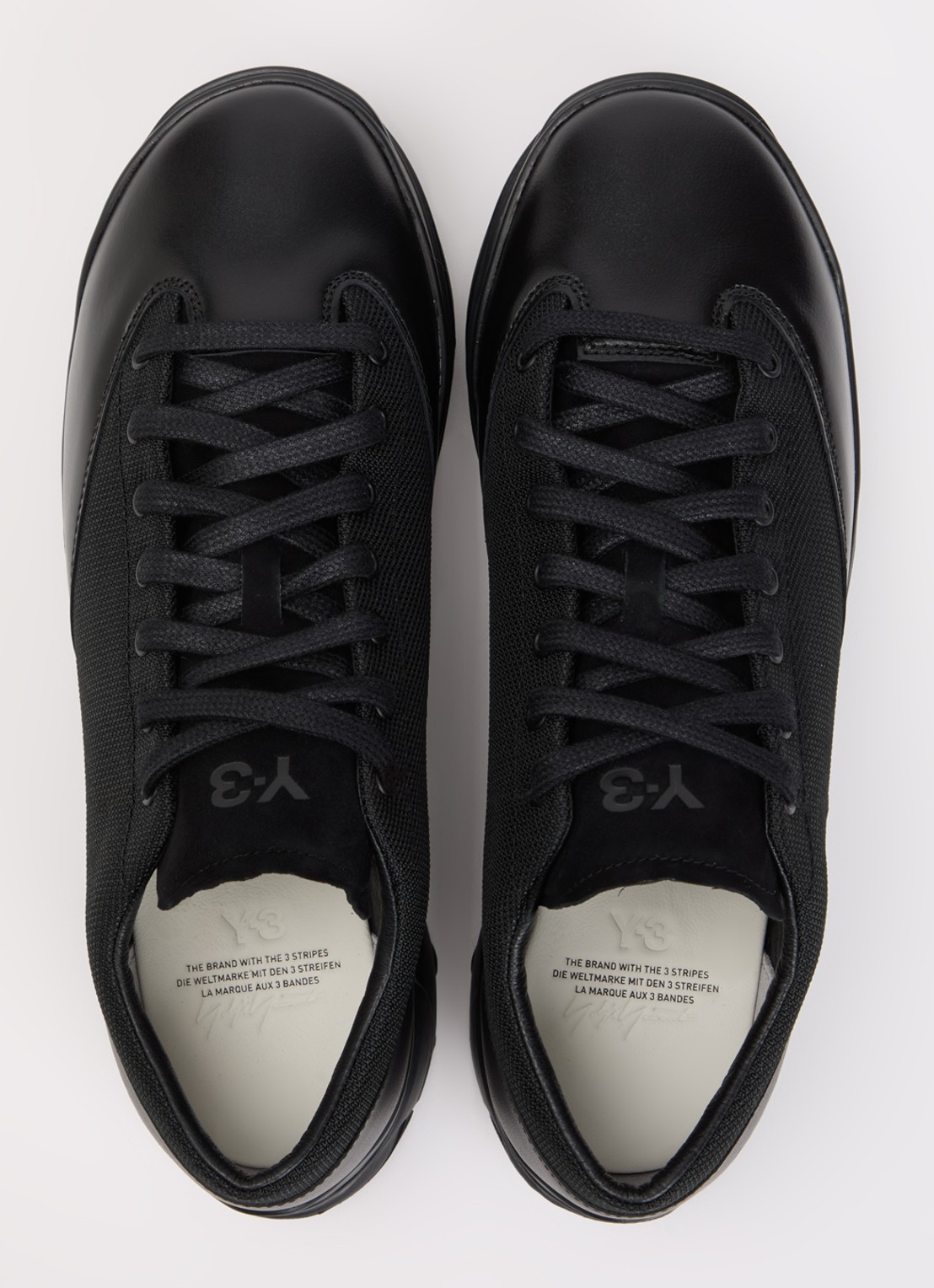 Y-3 GSG9 LOW sneaker van leer met suède bovenwerk - detail 3 zwart