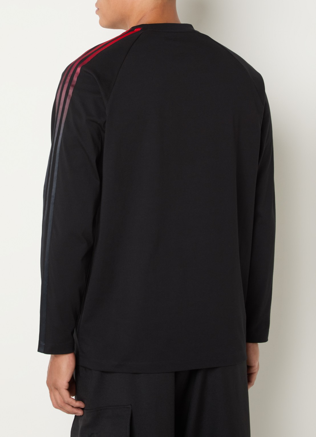 Y-3 Longsleeve met logo - achterkant 2 zwart