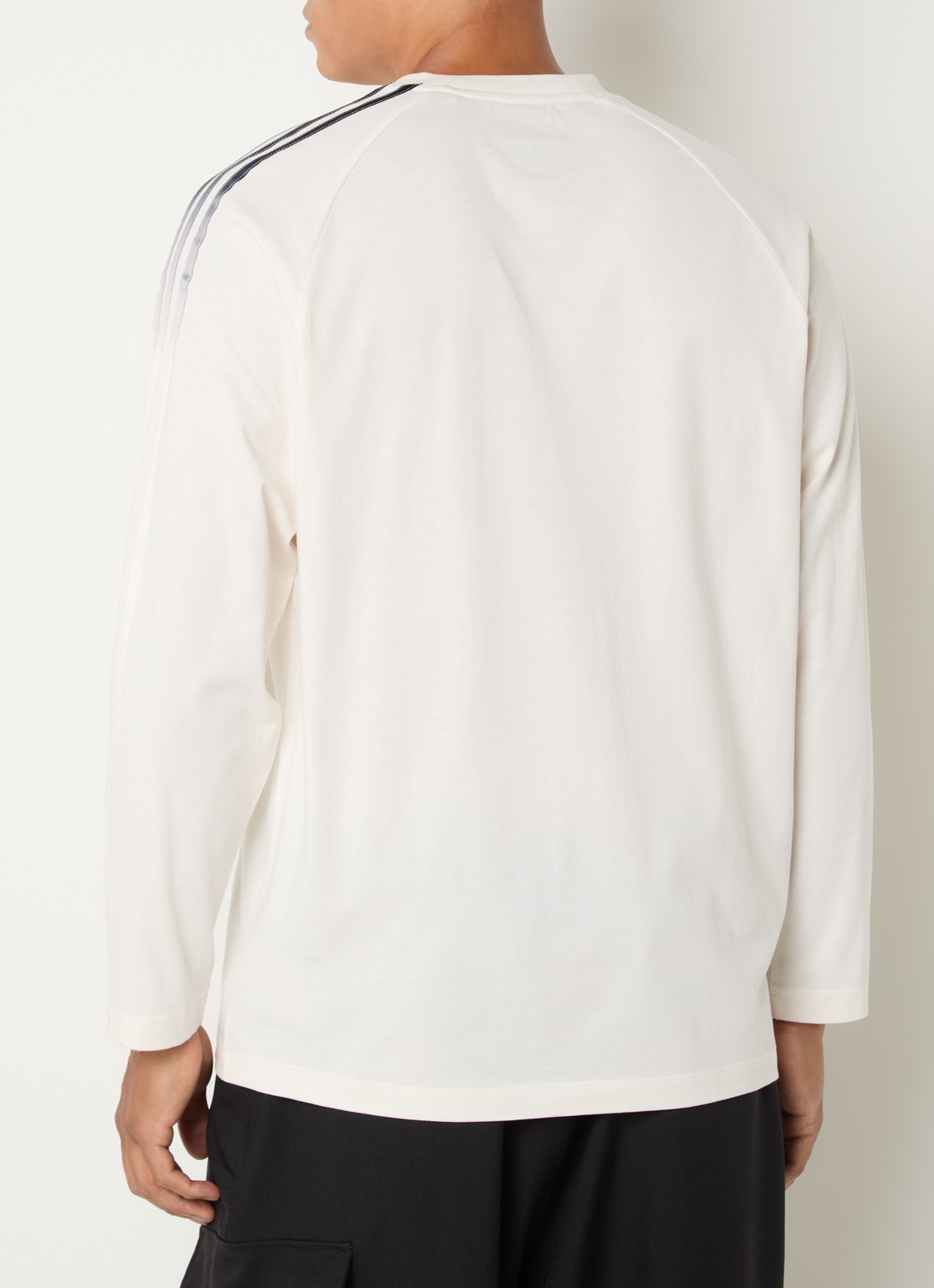 Y-3 Longsleeve met logo - achterkant 4 beige