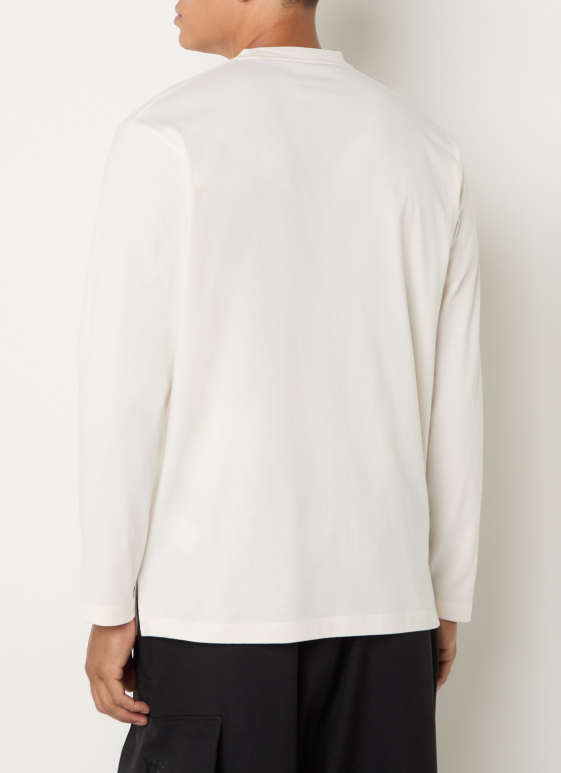 Y-3 Longsleeve met logo - achterkant beige
