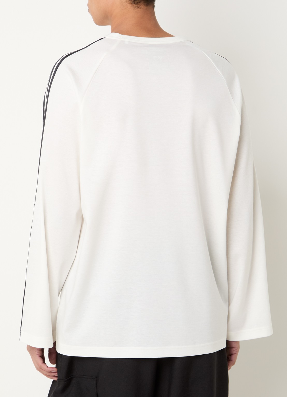 Y-3 Longsleeve met logoprint - achterkant wit