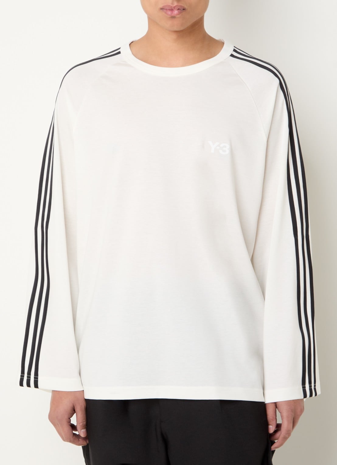 Y-3 Longsleeve met logoprint - detail 4 wit
