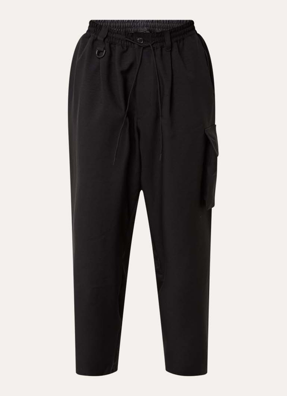 Y-3 Loose fit cargobroek met steekzakken - voorkant zwart