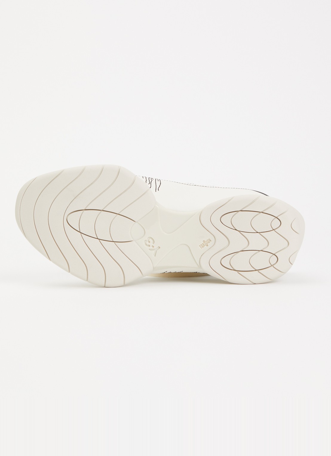 Y-3 Regu Embroidery sneaker van leer - detail 3 wit
