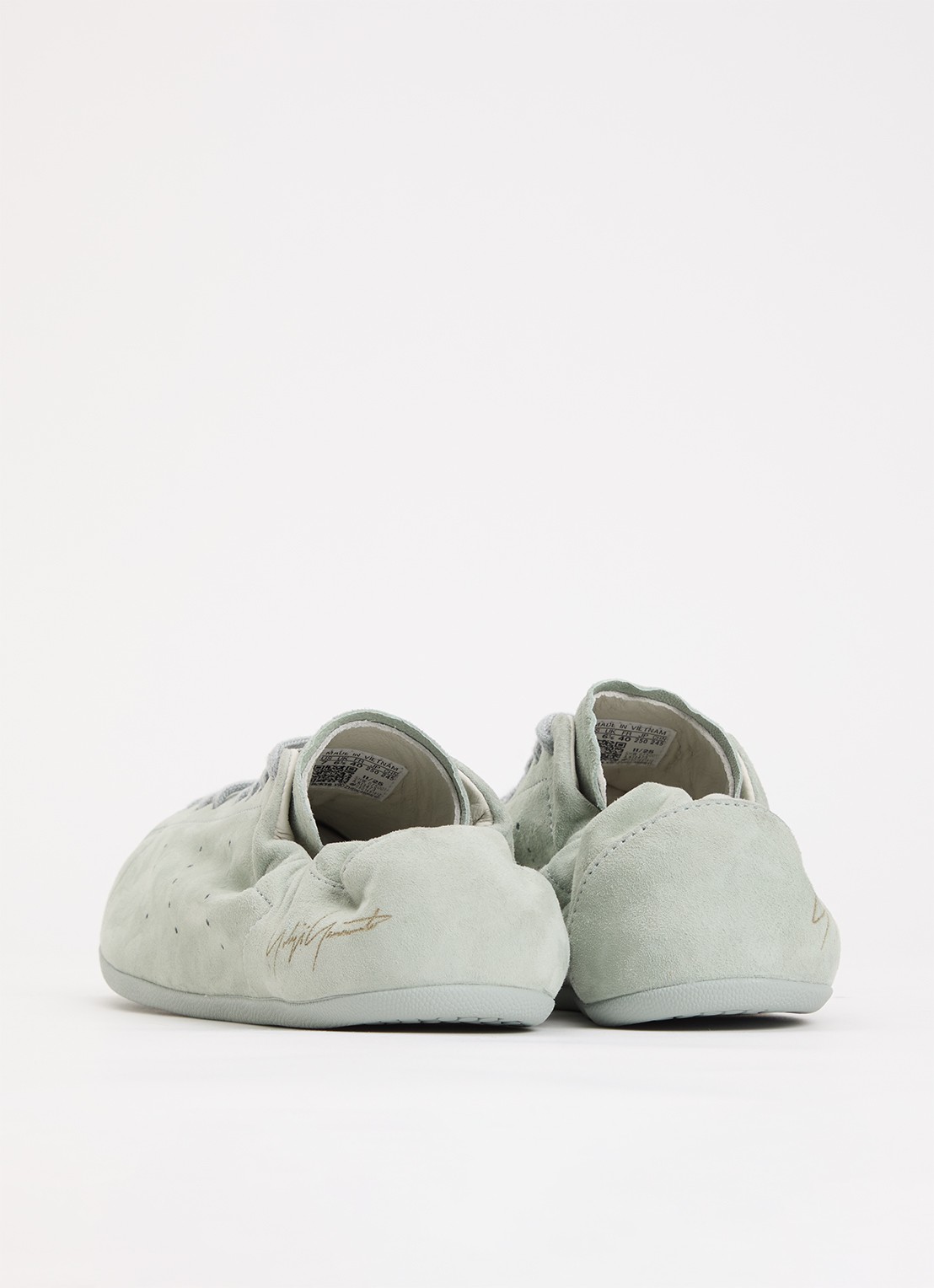Y-3 Stan Smith Lo Pro sneaker van suède  - achterkant 4 mint