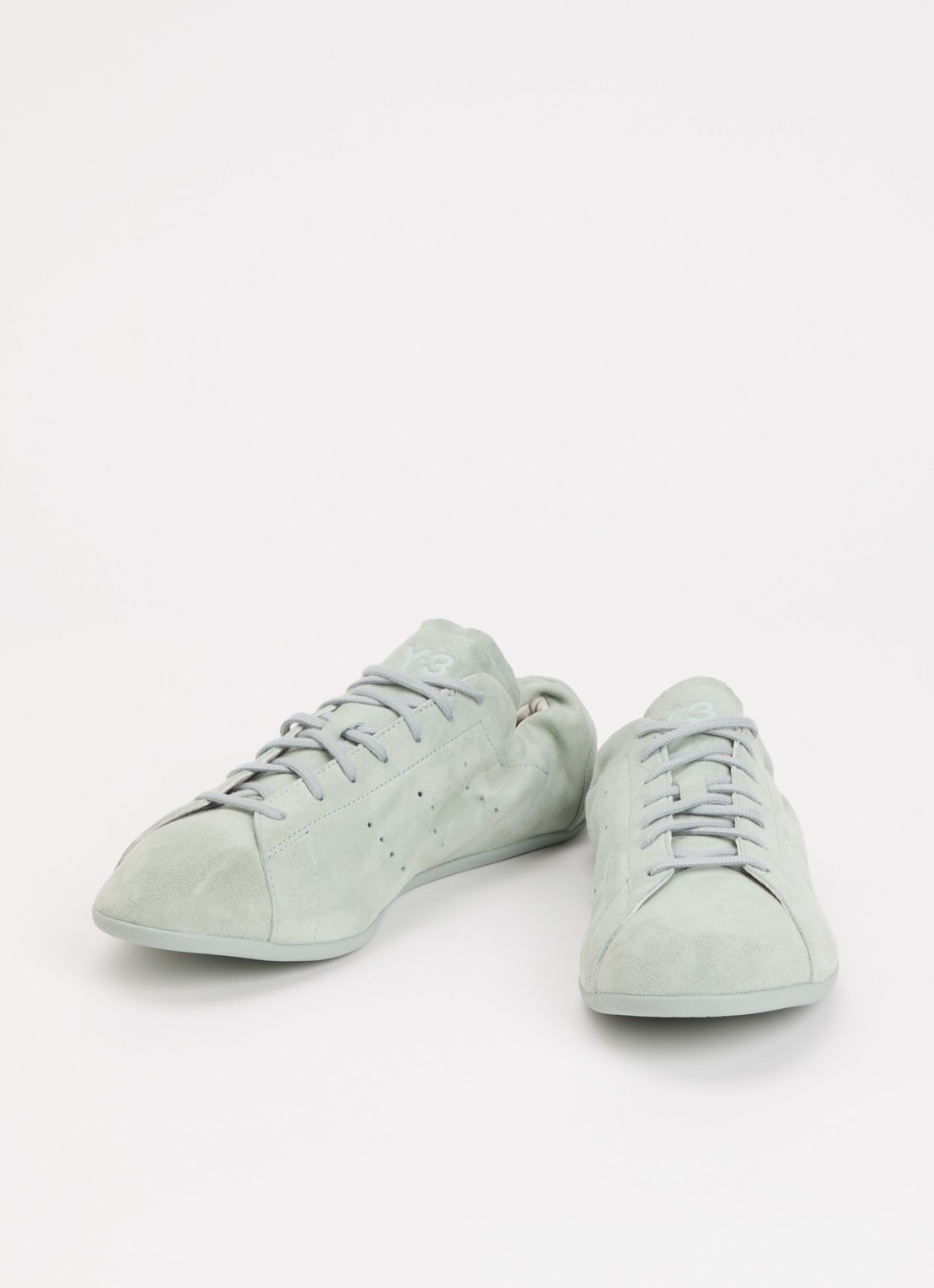 Y-3 Stan Smith Lo Pro sneaker van suède  - detail mint