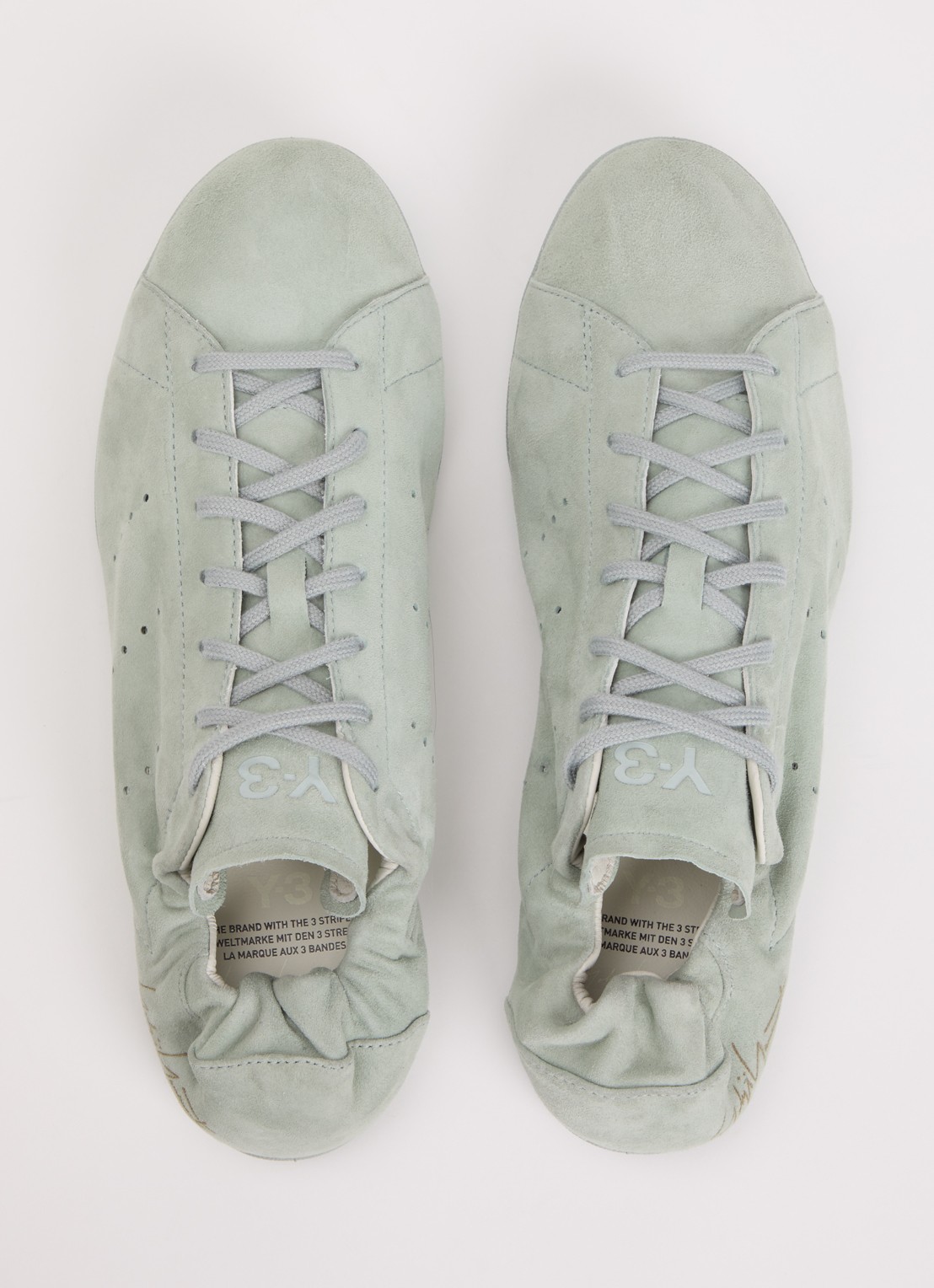 Y-3 Stan Smith Lo Pro sneaker van suède  - detail 2 mint