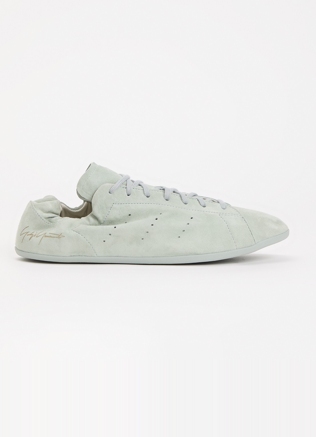 Y-3 Stan Smith Lo Pro sneaker van suède  - voorkant 5 mint