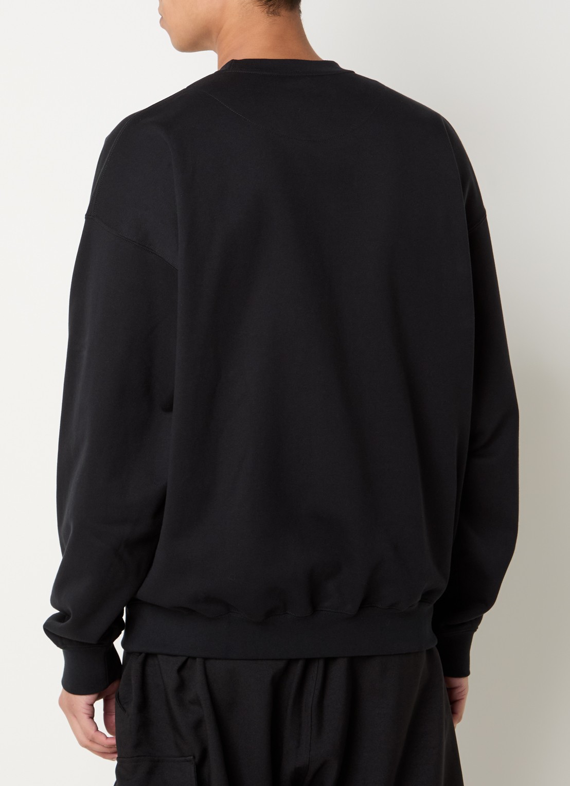 Y-3 Sweater met logoprint - achterkant zwart
