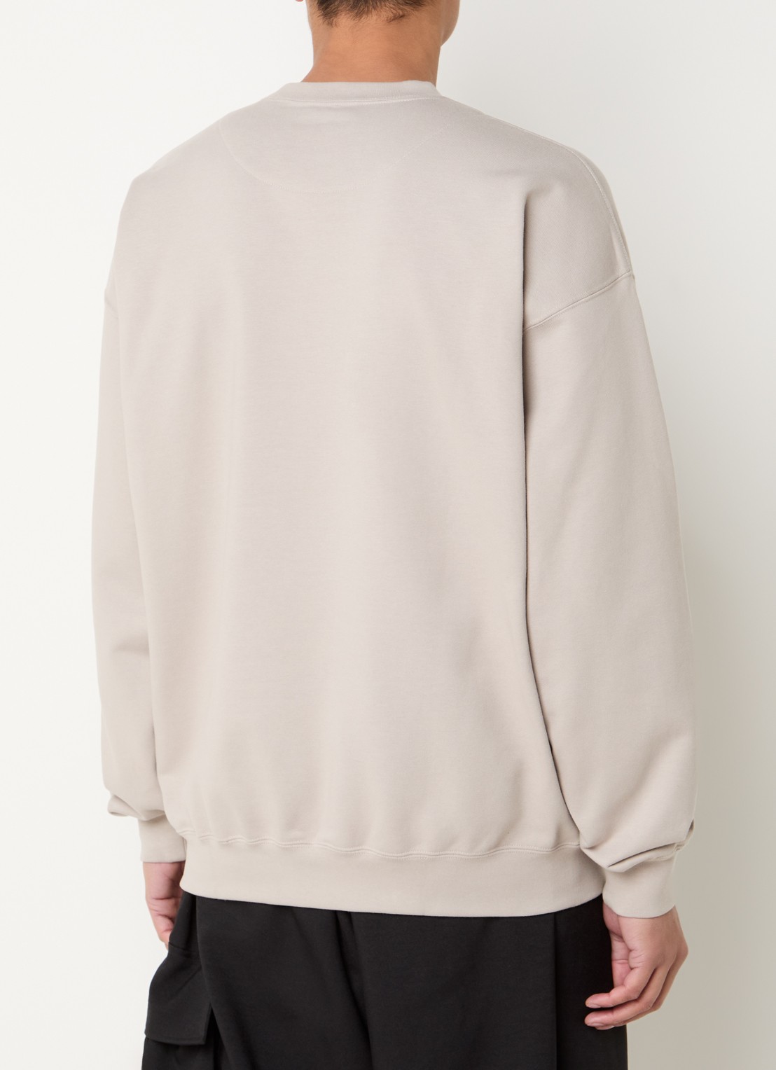 Y-3 Sweater met logoprint - achterkant 4 donkerbeige