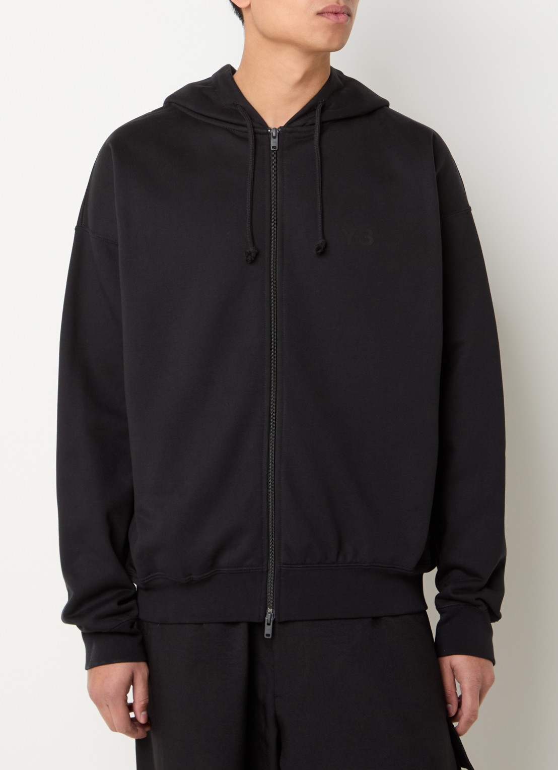 Y-3 Sweatvest met logoprint - detail 4 zwart