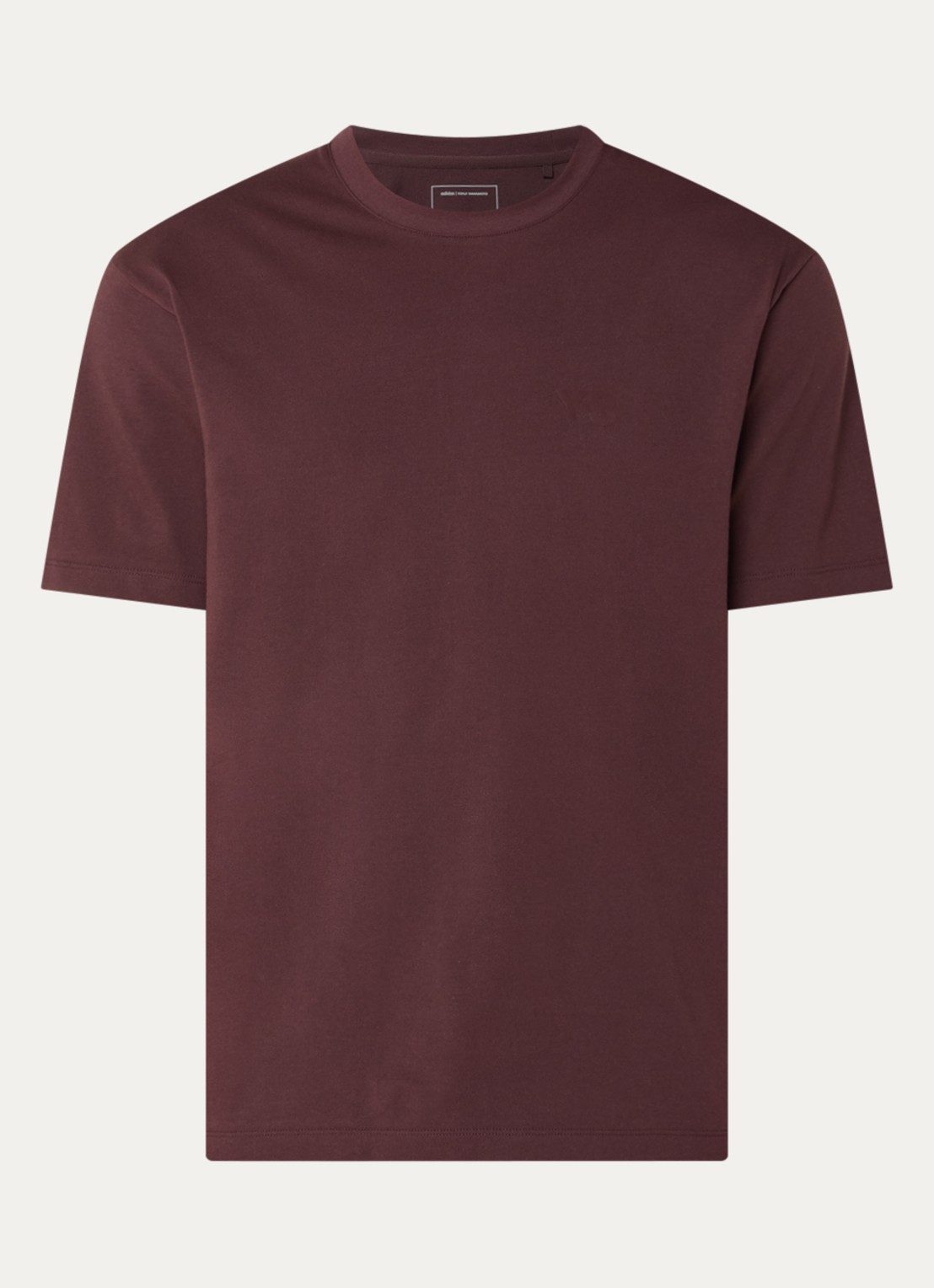 Y-3 T-shirt met logoprint - voorkant 2 rood