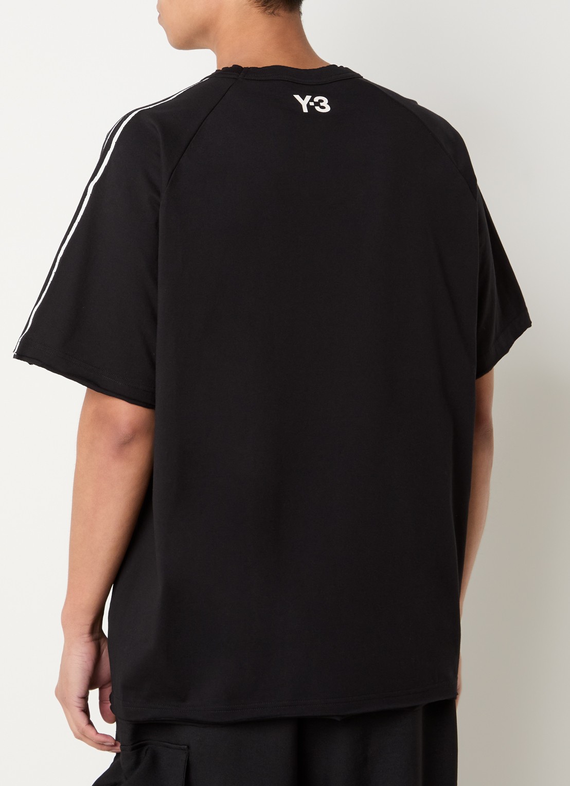 Y-3 T-shirt met ronde hals - achterkant 2 zwart
