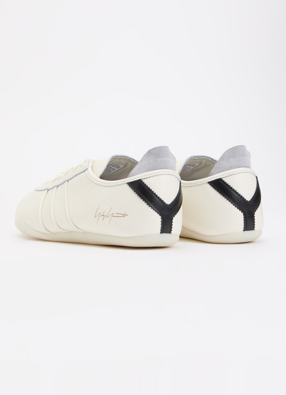 Y-3 Tokyo sneaker van leer - achterkant 5 khaki