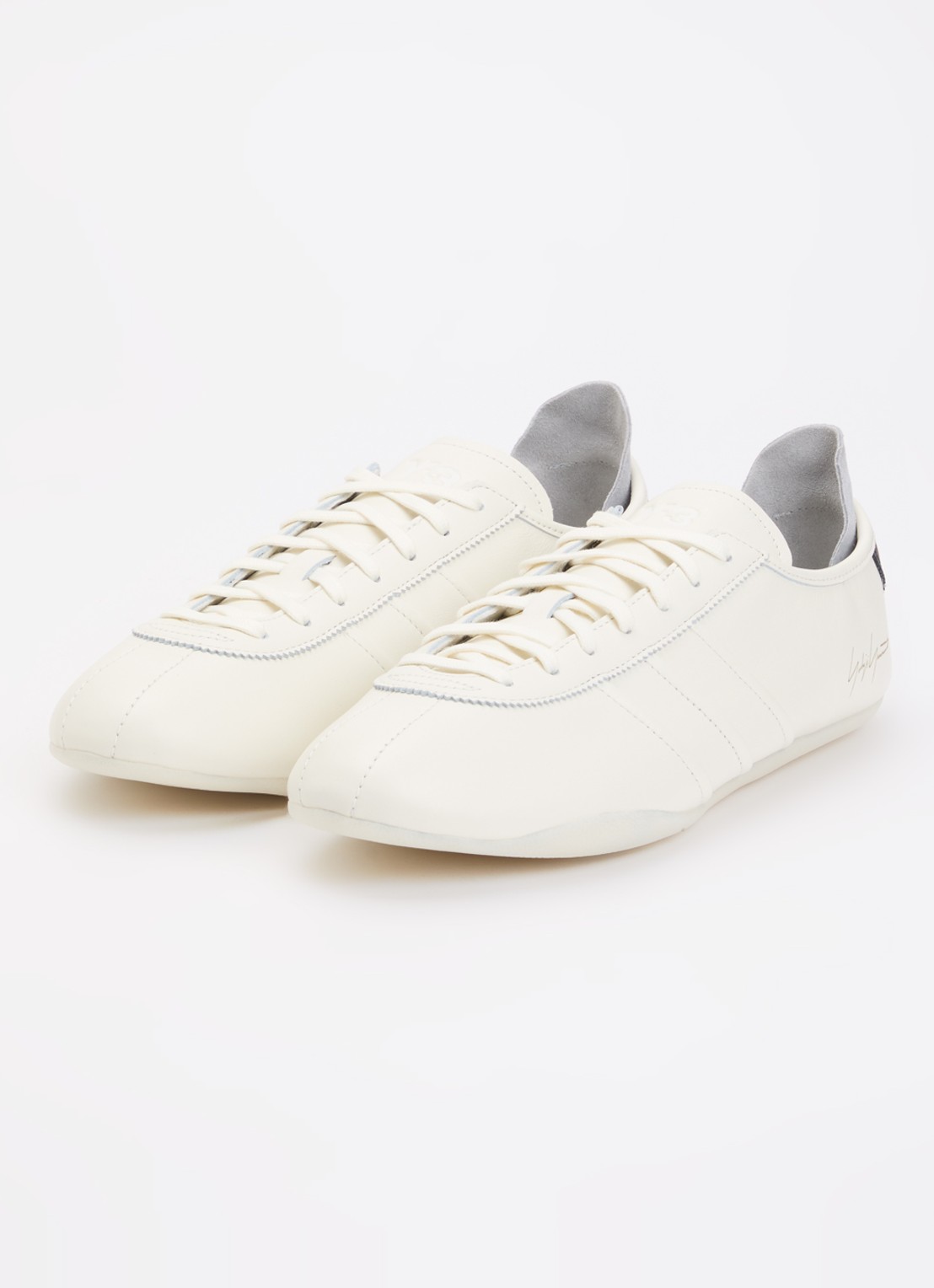 Y-3 Tokyo sneaker van leer - detail 2 khaki
