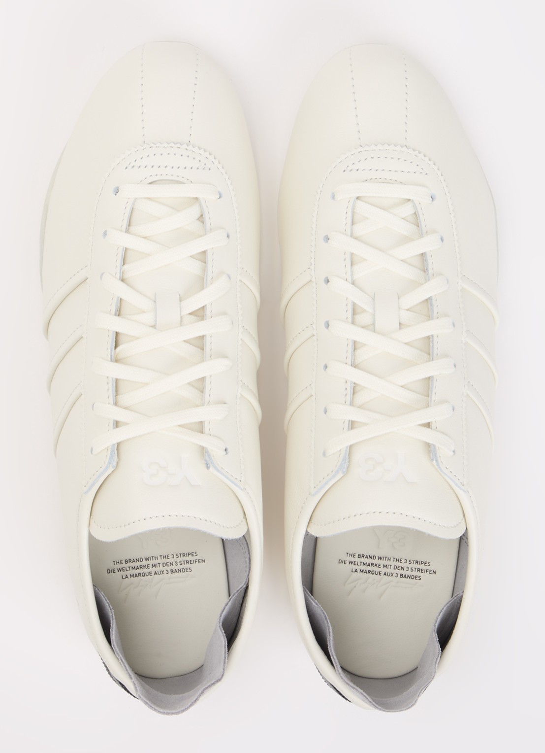 Y-3 Tokyo sneaker van leer - detail 3 khaki