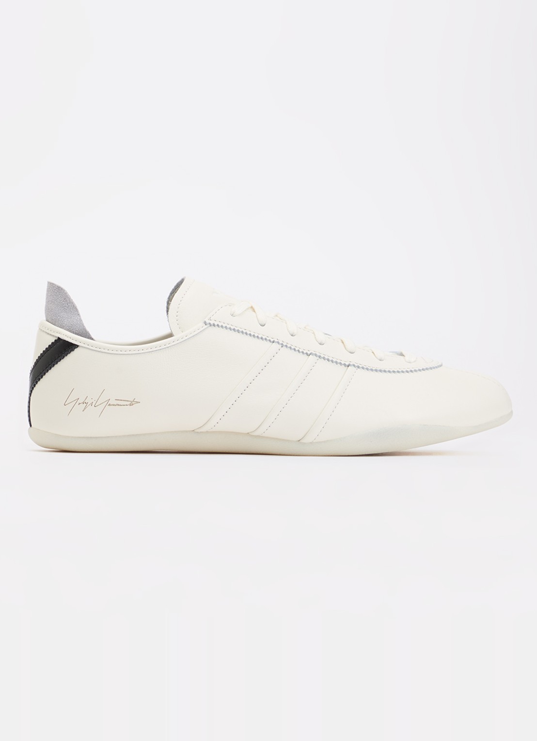 Y-3 Tokyo sneaker van leer - voorkant khaki