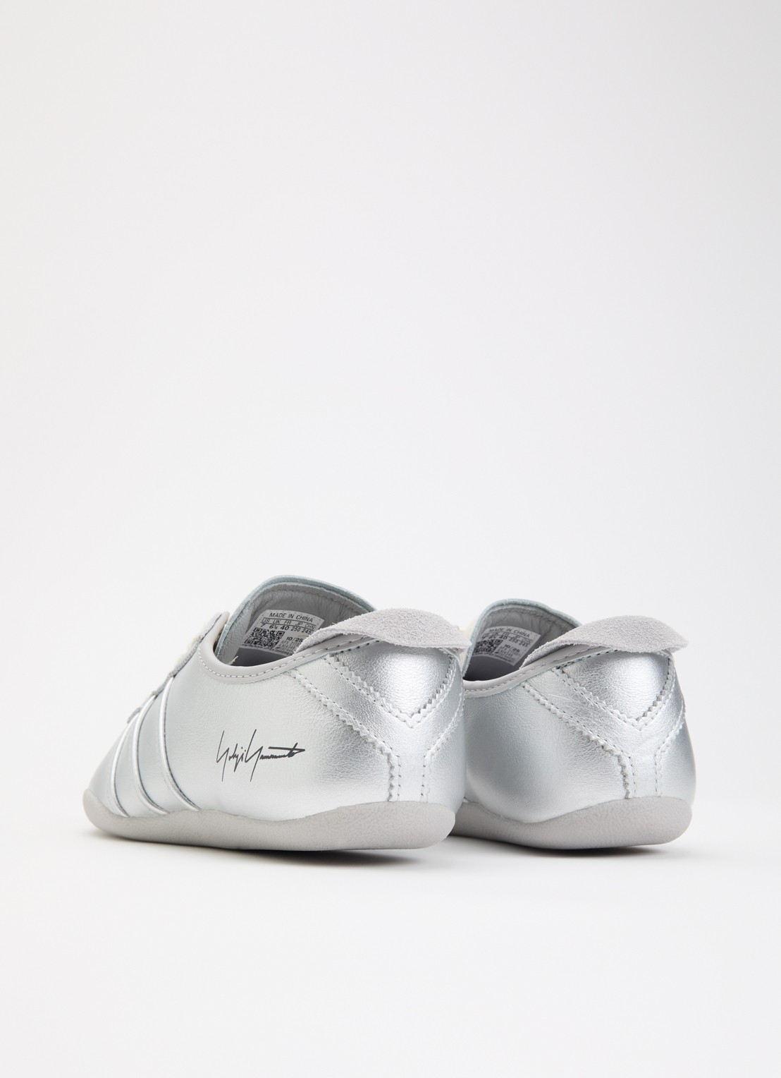 Y-3 Tokyo sneaker van leer - achterkant 5 zilver