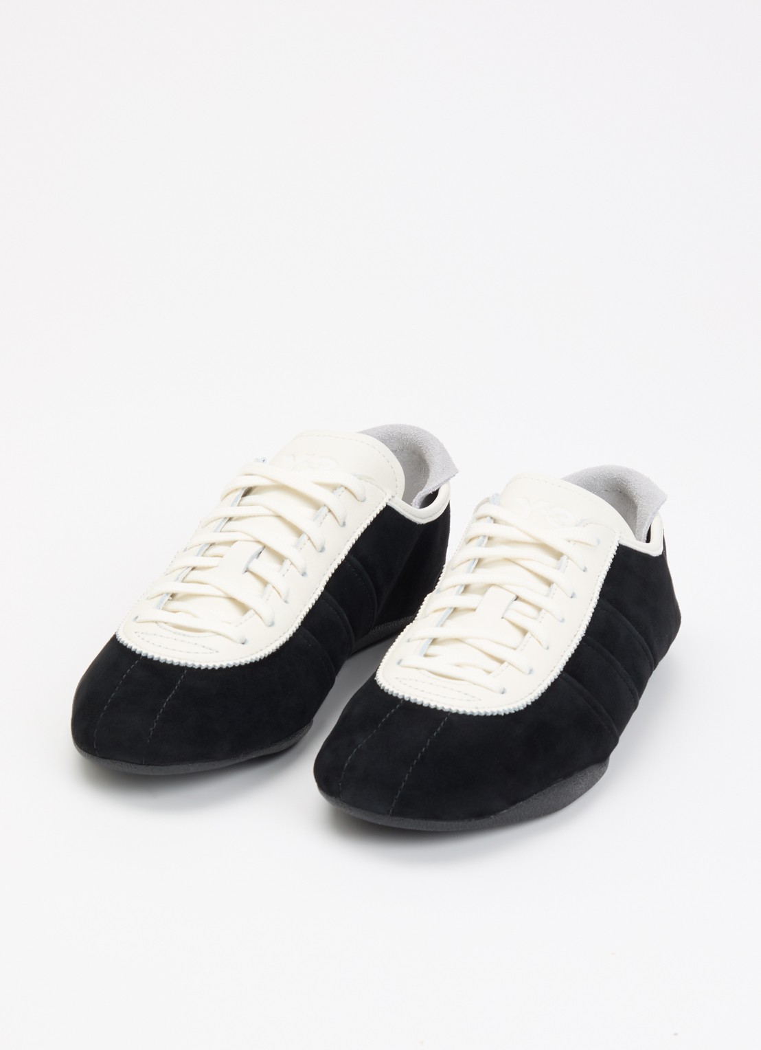 Y-3 Tokyo sneaker van suède met details van leer - detail 3 zwart
