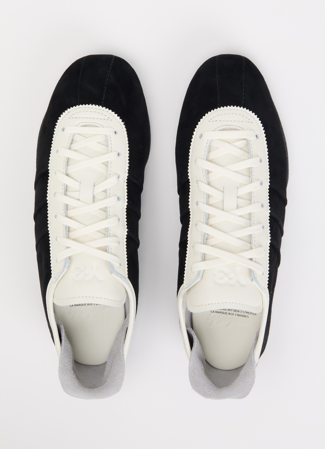 Y-3 Tokyo sneaker van suède met details van leer - detail 4 zwart