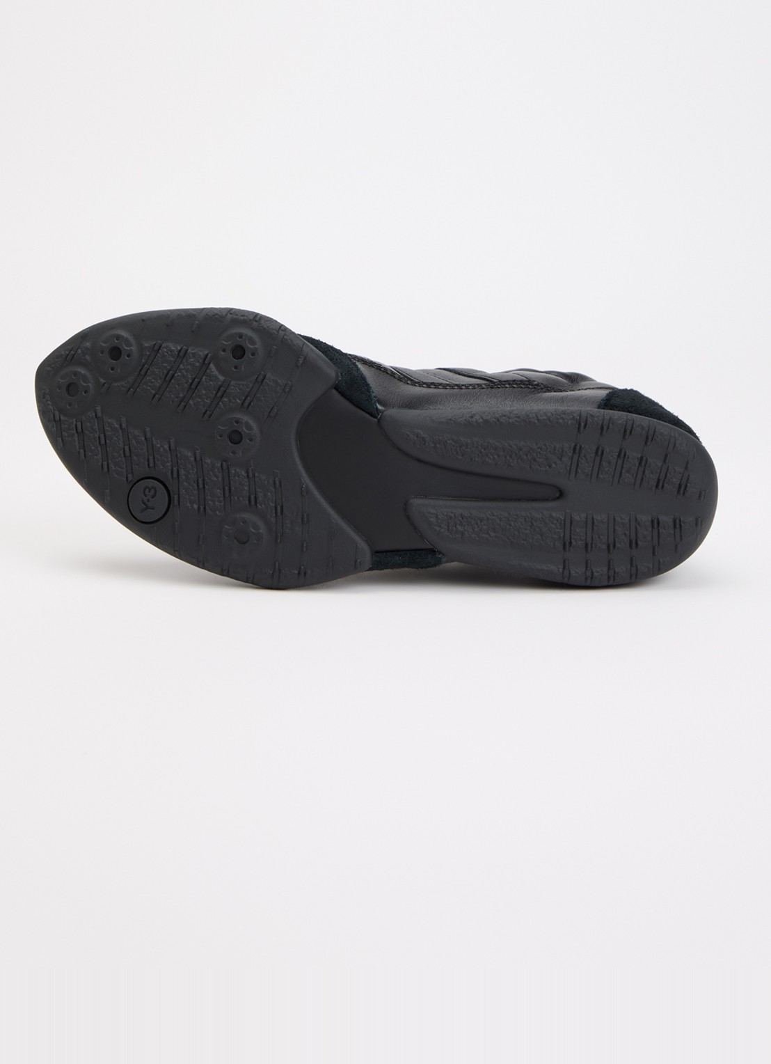 Y-3 Tokyo Warped sneaker van leer met suède details - detail 5 zwart