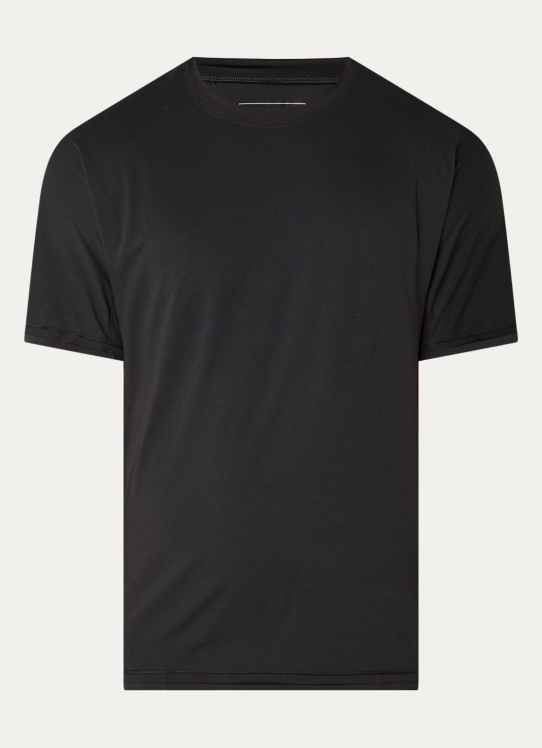 Y-3 Trainings T-shirt met ronde hals - voorkant 2 zwart