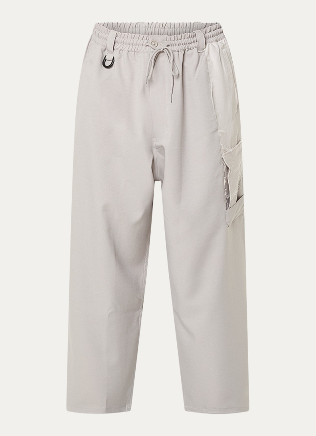 Y-3 Wide fit cargobroek met steekzakken - voorkant 4 grijs