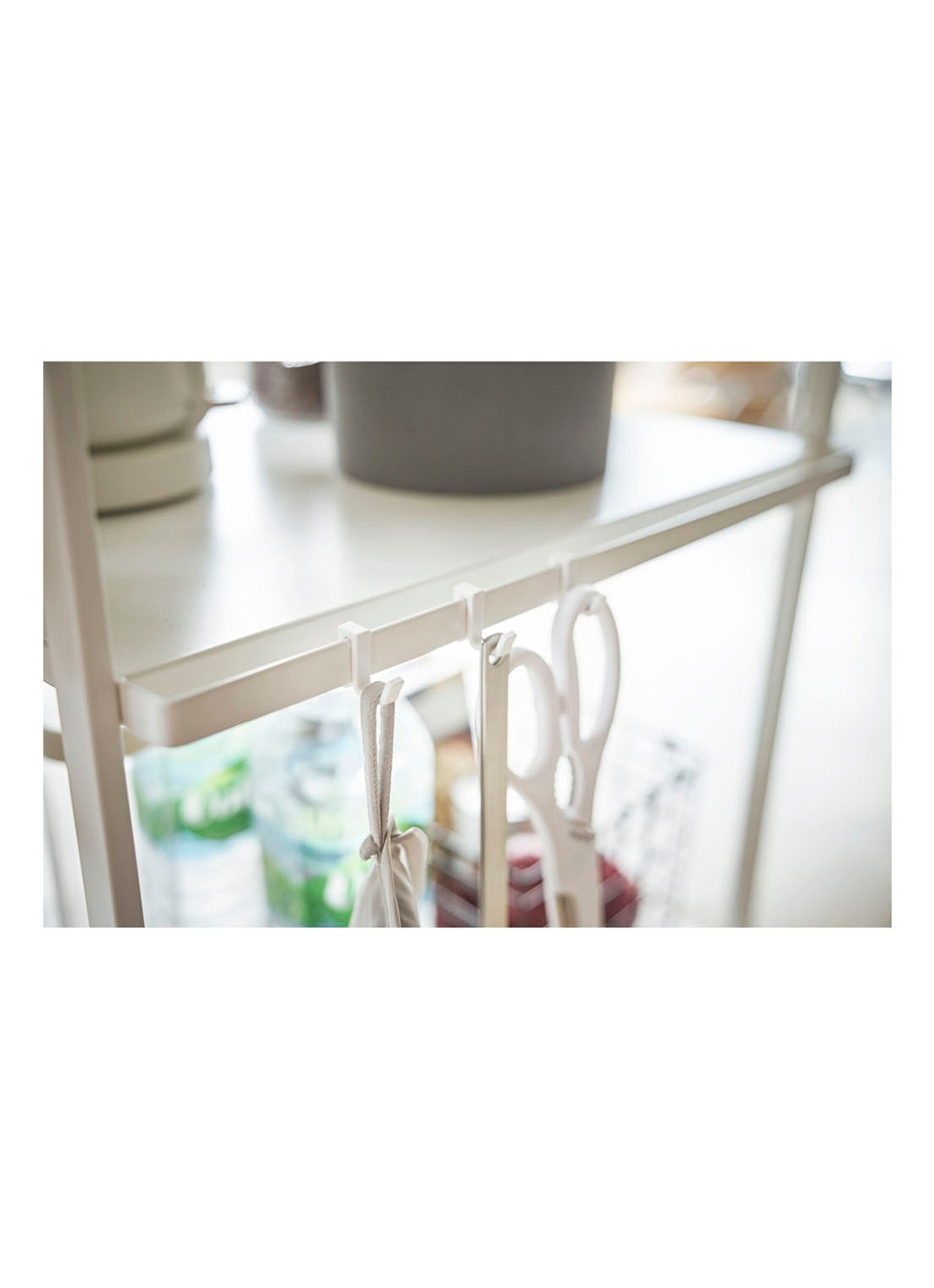 Yamazaki 3-Tiered Tower opbergtrolley  - detail 4 wit