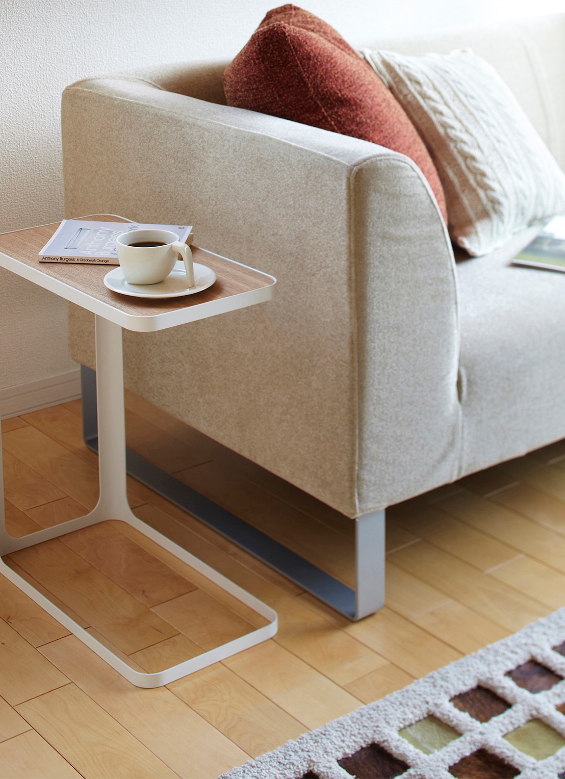 Yamazaki Frame bijzettafel 52 cm - achterkant wit