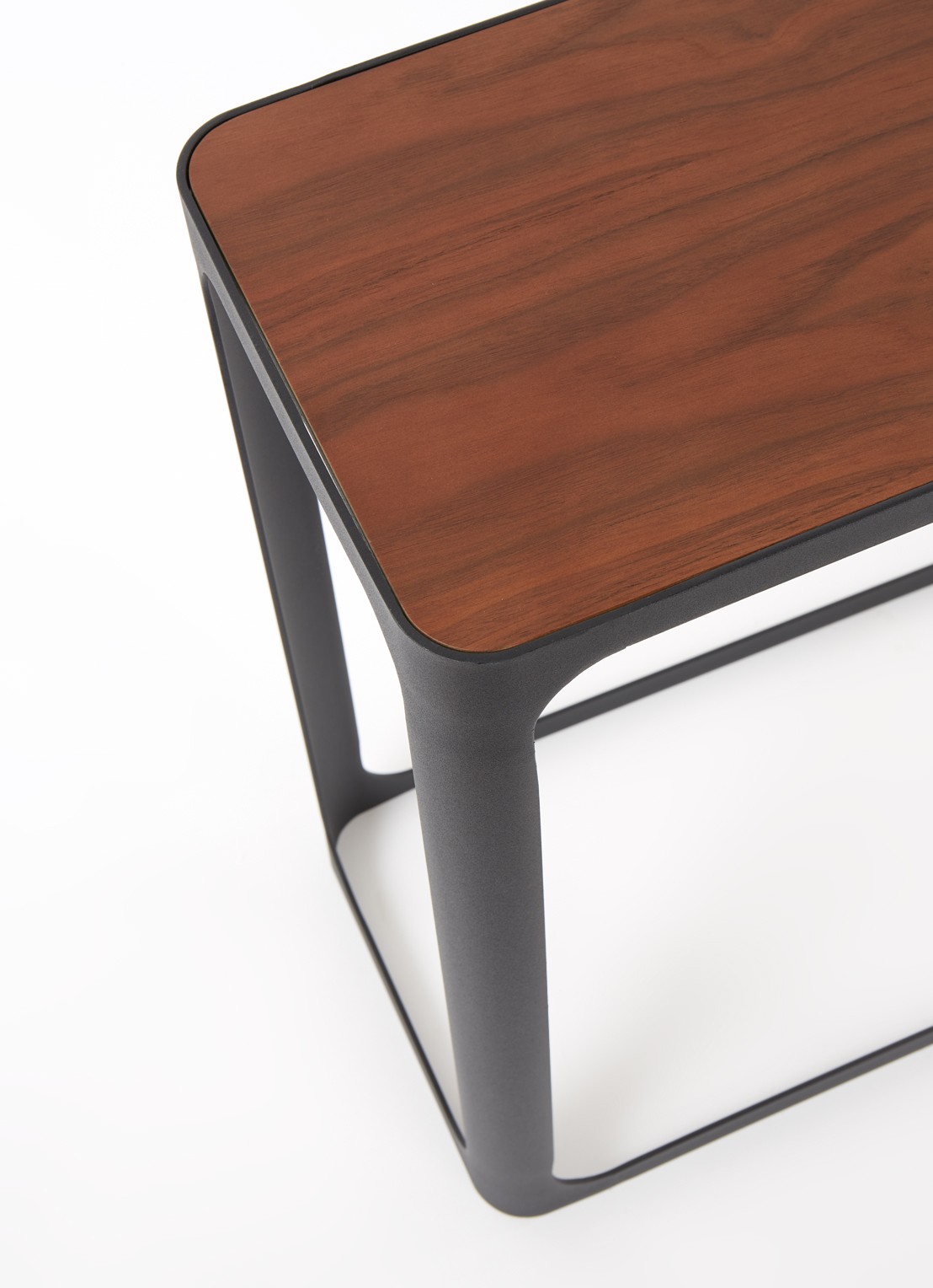 Yamazaki Frame Side Table bijzettafel 24 x 45 x 52 cm - detail bruin