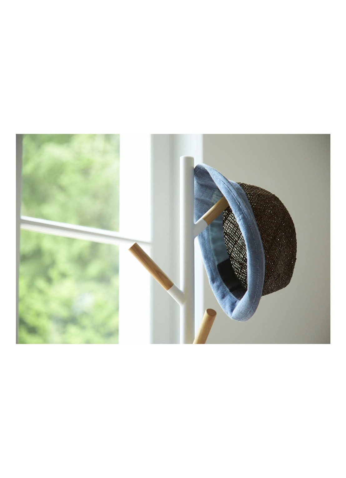 Yamazaki Plain Pole Hanger - white - detail 3 wit