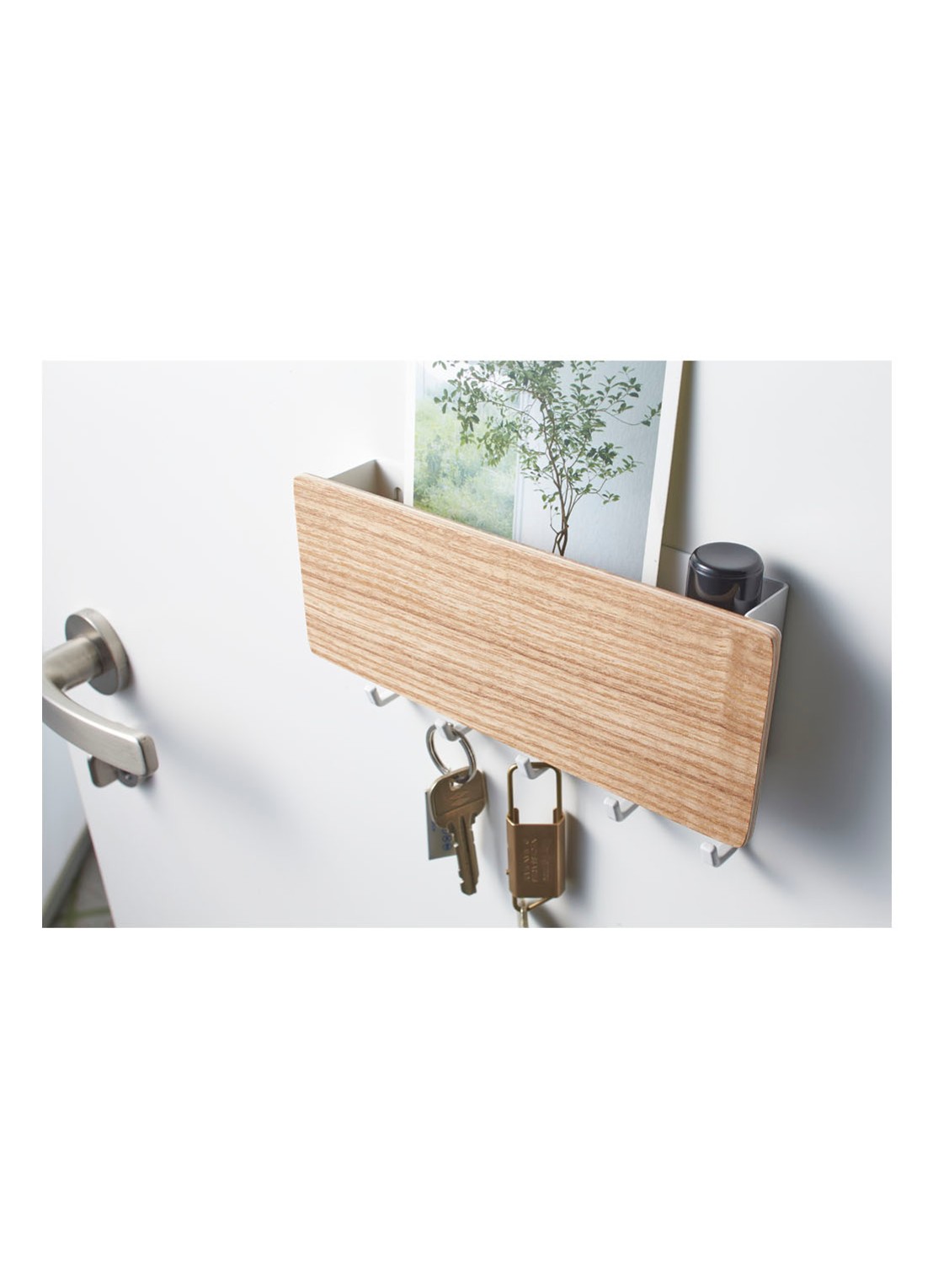 Yamazaki Rin magnetische sleutelhaak met houder - detail 3 lichtbruin
