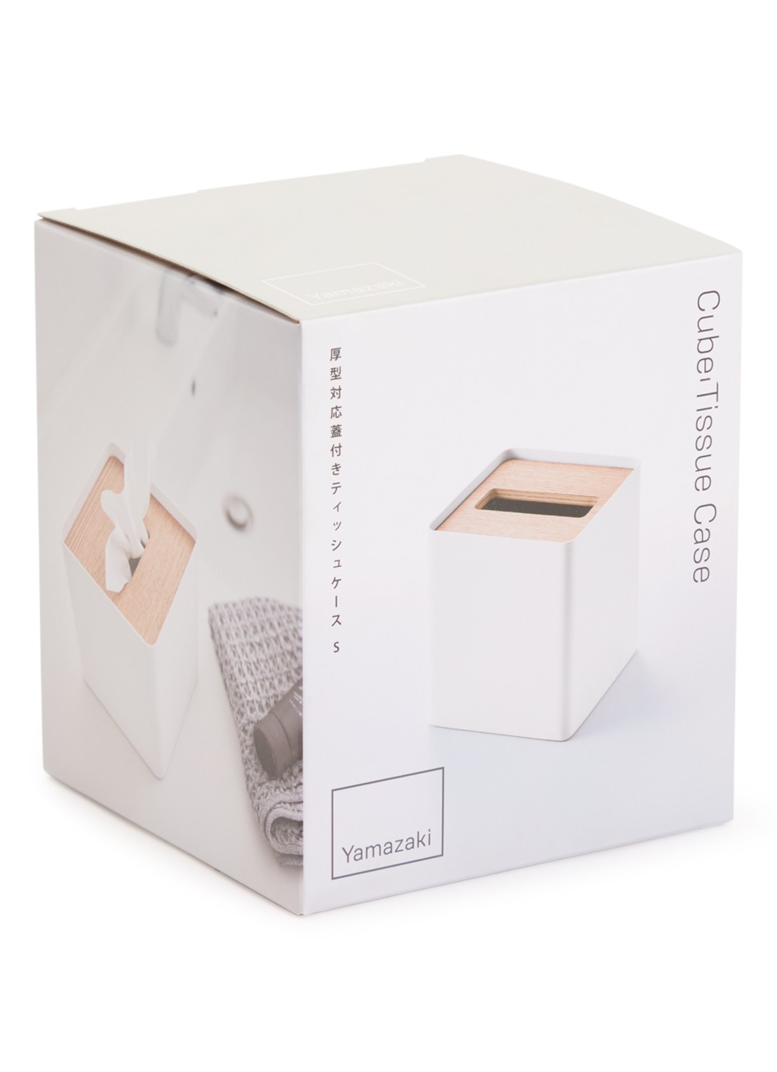Yamazaki Rin tissuebox 15 cm - voorkant 2 wit