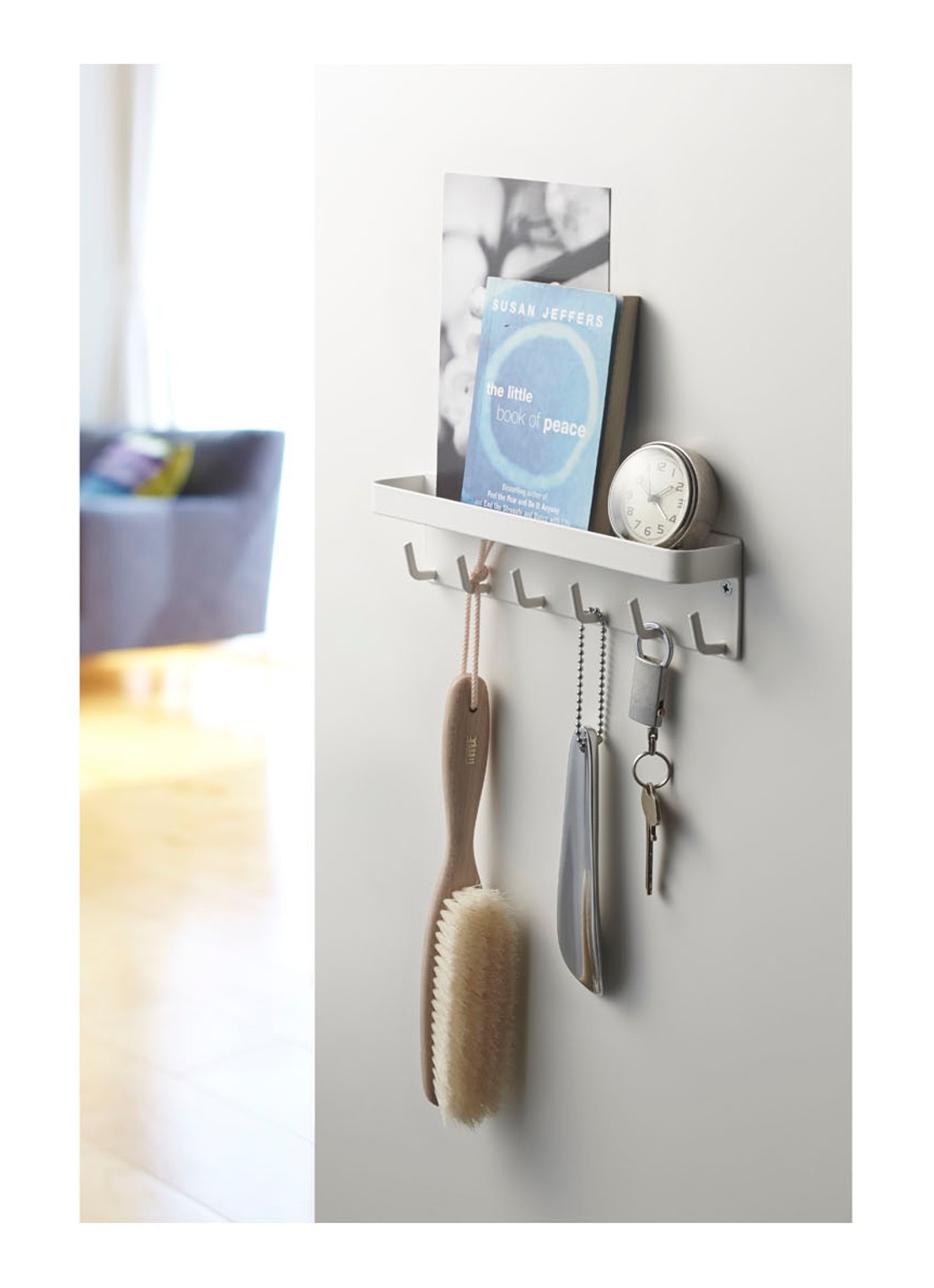 Yamazaki Smart magnetische sleutelhaak met houder - detail 5 wit