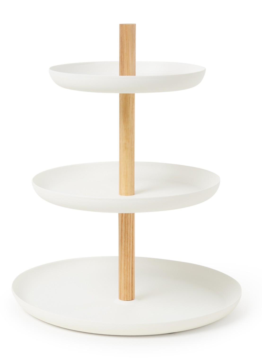 Yamazaki Tosca drielaagse etagère 24 cm  - voorkant wit