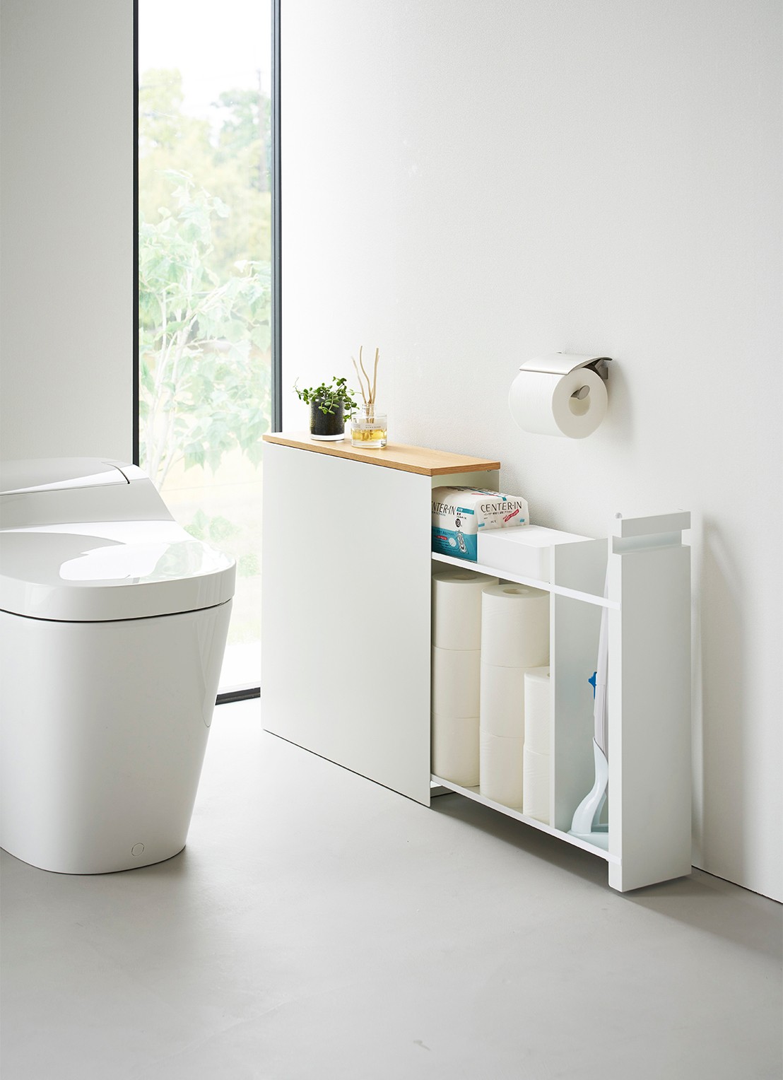 Yamazaki Tower badkamer organizer 14 x 56 x 55 cm - detail 3 wit