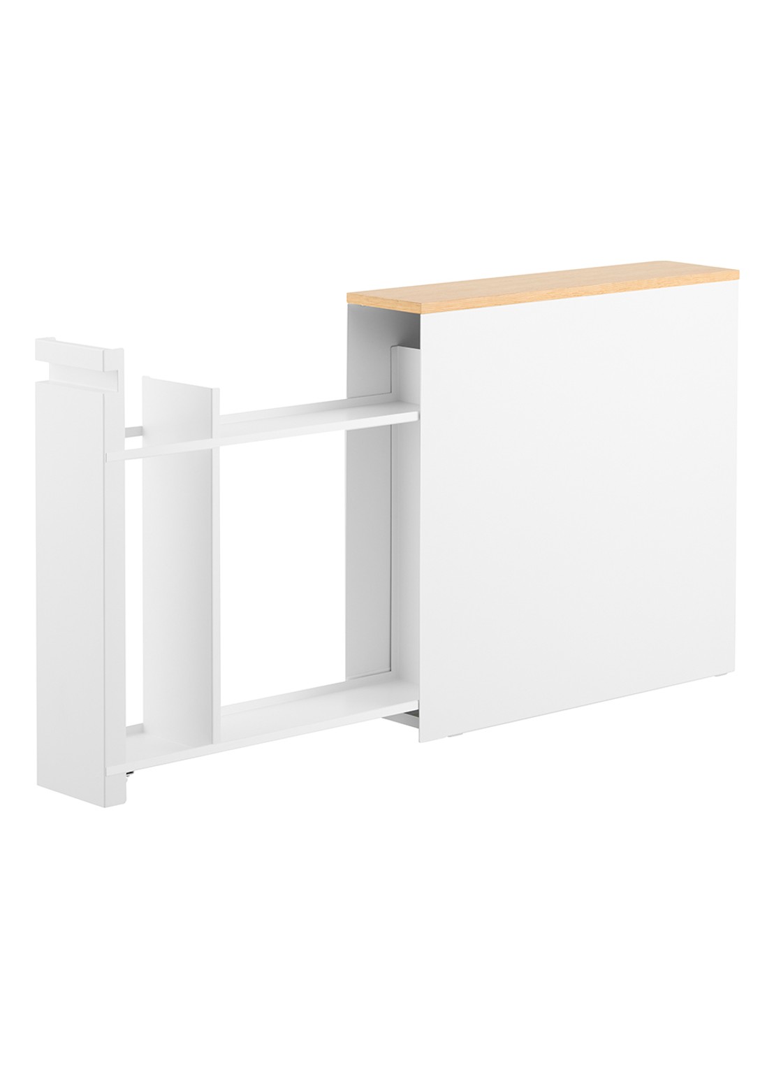 Yamazaki Tower badkamer organizer 14 x 56 x 55 cm - voorkant 2 wit