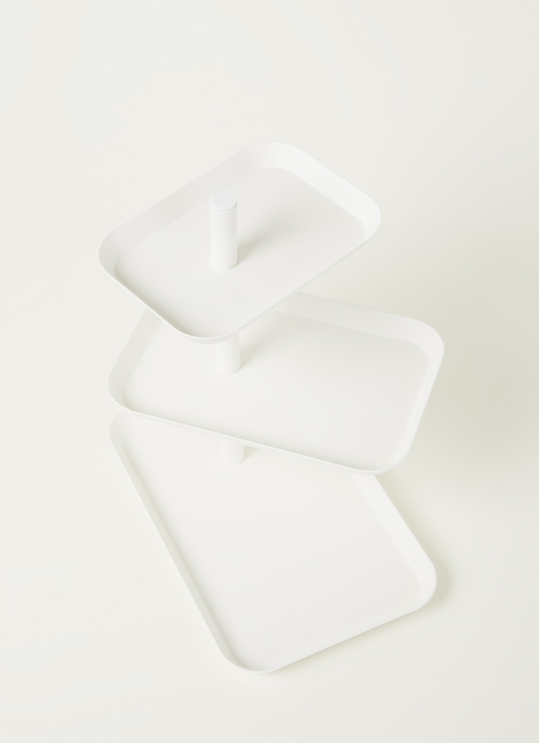 Yamazaki Tower etagère 25,5 cm - detail wit