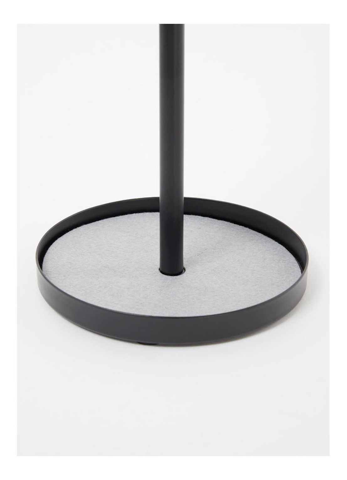 Yamazaki Tower make-up spiegel met opbergplankje 3x vergroting 33 x 14 cm - detail zwart