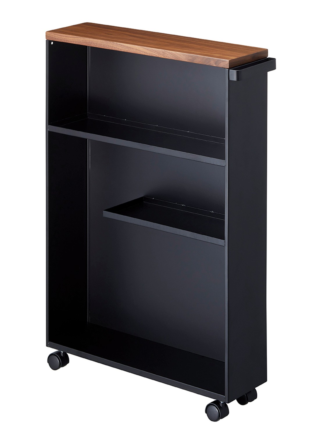 Yamazaki Tower opbergtrolley - voorkant 2 zwart