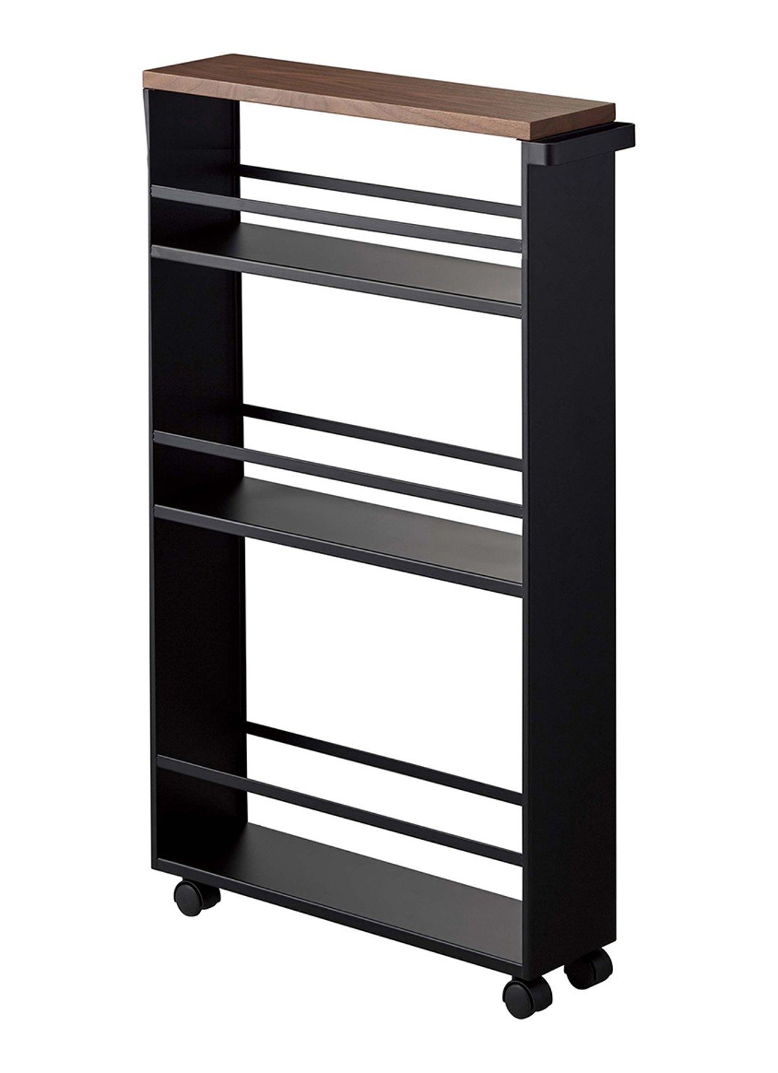 Yamazaki Tower opbergtrolley - voorkant zwart