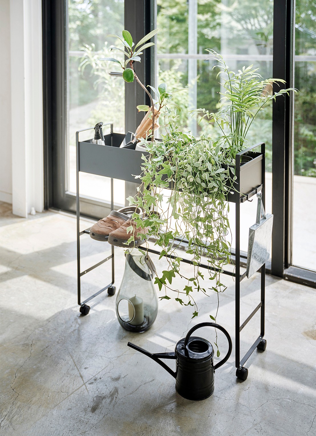 Yamazaki Tower opbergtrolley - achterkant 4 zwart