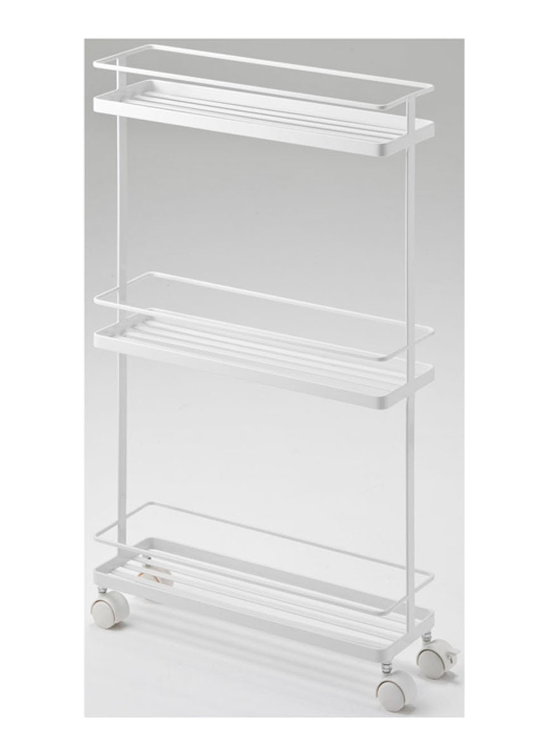 Yamazaki Tower Rolling opbergtrolley - voorkant wit