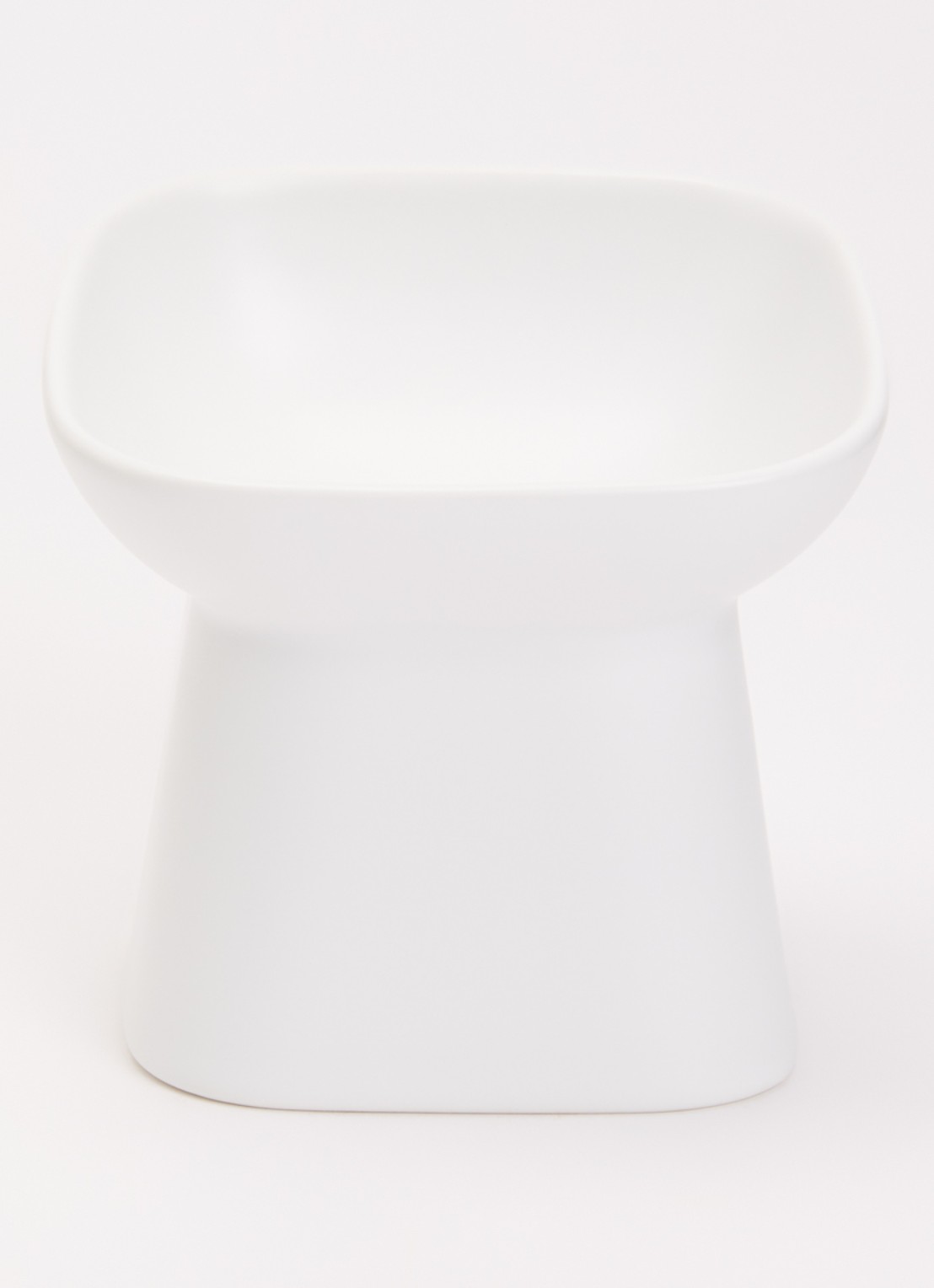 Yamazaki Tower Tall voerbak 12 x 12 cm - voorkant 2 wit