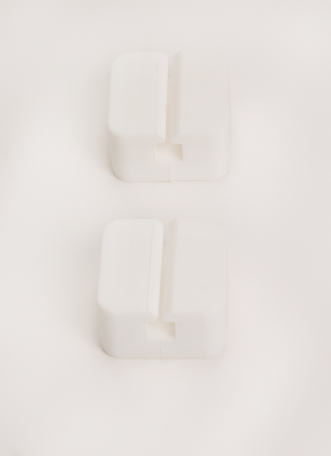 Yamazaki Tower tandenborstelhouder 4,5 cm set van 2 - voorkant 2 wit