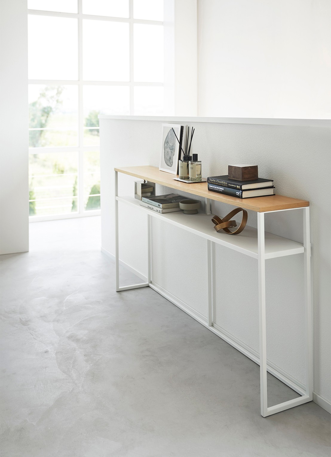 Yamazaki Tower wandtafel 126 x 65 cm - achterkant wit