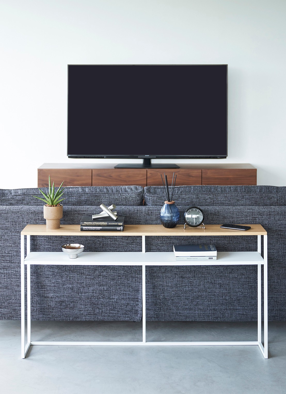 Yamazaki Tower wandtafel 126 x 65 cm - detail 4 wit