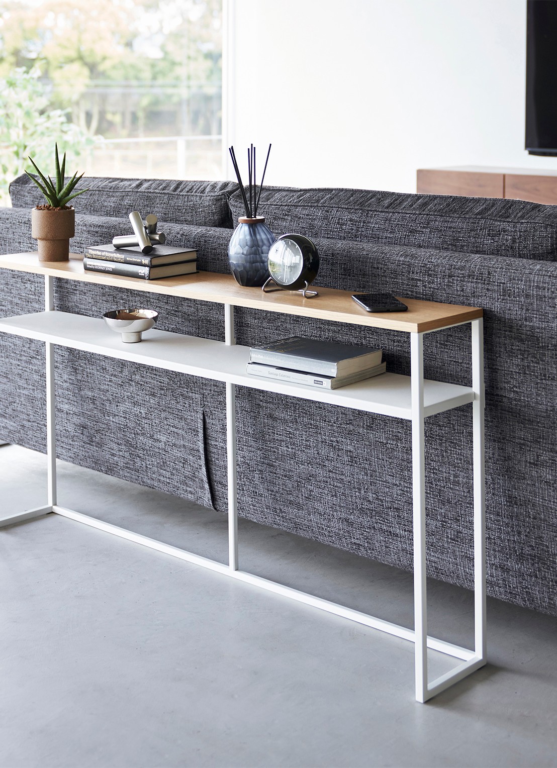 Yamazaki Tower wandtafel 126 x 65 cm - voorkant 3 wit